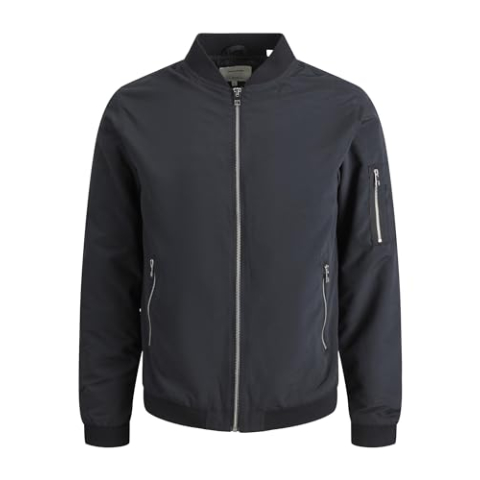 Jack & Jones JJERUSH BOMBER Bomberjack zwart XL 100% polyester Basics, Street wear
