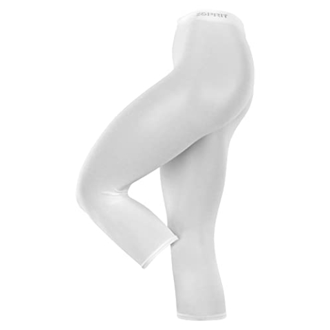 ESPRIT Dames Legging Cotton Capri W Le katoen eenkleurig 1 paar, Wit White 2000, 42-44