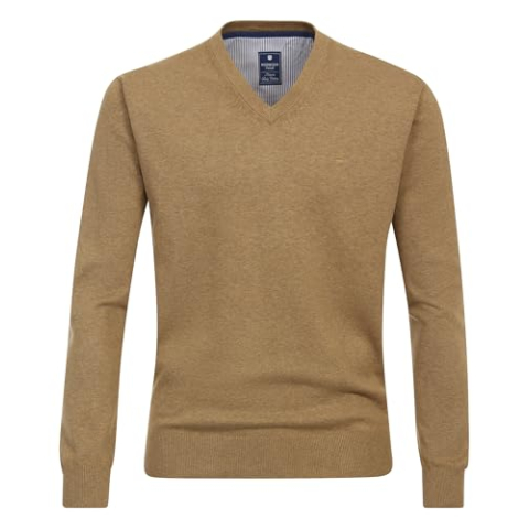 Redmond trui uni, beige (304), XXL