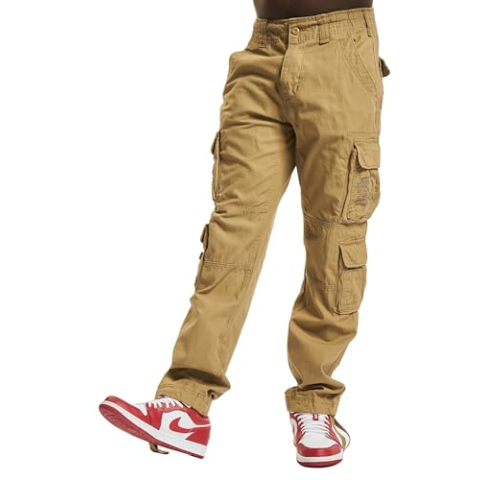 Brandit Pure Slim Fit broek voor heren, Beige, L