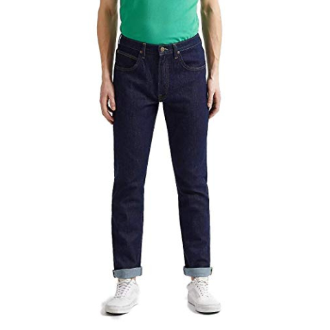 Lee Brooklyn Straight Herren Jeans, Rinse, 33W / 30L