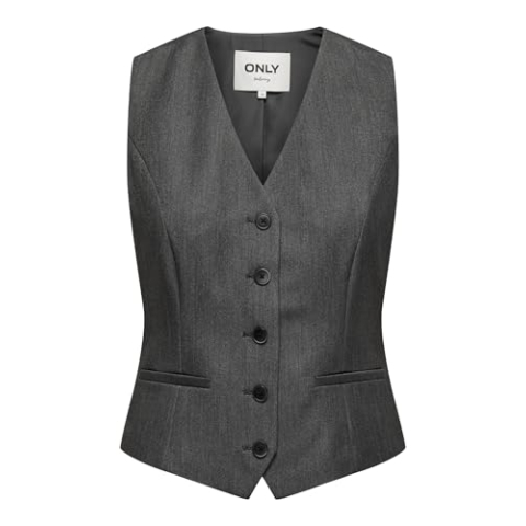 ONLY ONLIRIS-Hattie Waistcoat TLR, dark grey melange, 40