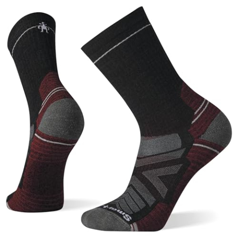 Smartwool Uniseks Hike Light Cushion Crew Sokken Charcoal M