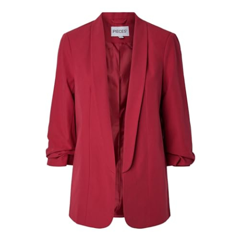 PIECES Pcbosella 3/4 blazer Noos Bc, Garnet, XS