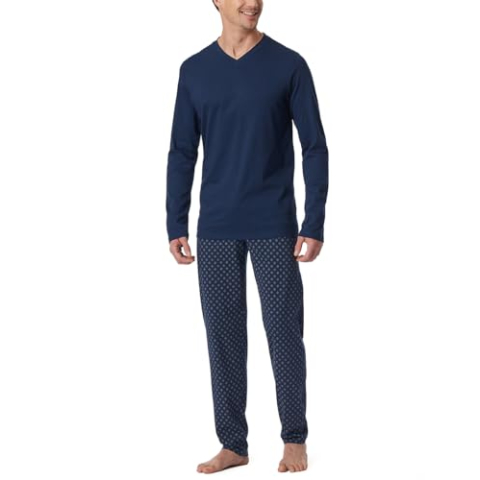 Schiesser Lange herenpyjama - Nightwear set, Admiral_182199, 106