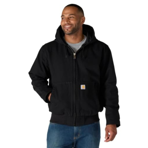 Carhartt heren Werk Utility bovenkleding Duck Active Jas,Zwart,L
