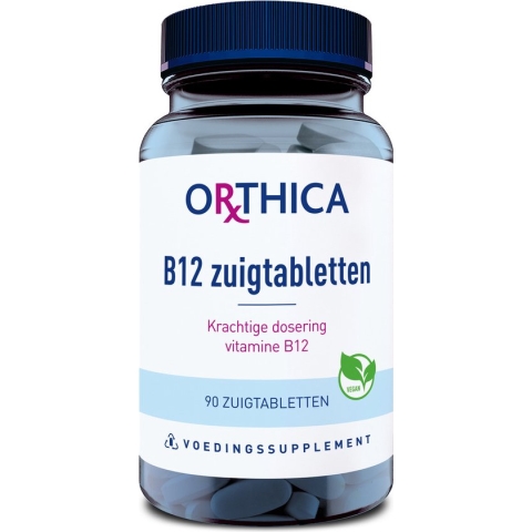Orthica Vitamine B12 Zuigtabletten (Voedingssupplement) - 90 zuigtabletten