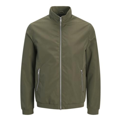 JACK & JONES Jjerush Harrington Bomber Noos, Dusty Olive, L