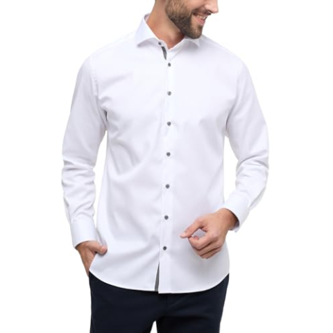 eterna Heren cover shirt modern fit, wit, 44