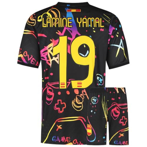 Spanje Voetbaltenue Lamine Yamal - Gaming Tenue - Maat M