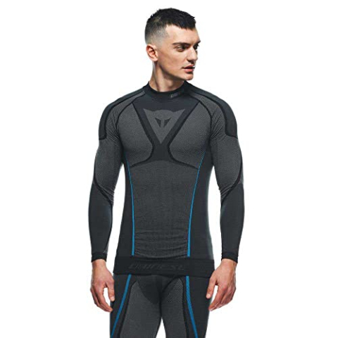 Dainese Dry LS Baselayer-shirt voor heren, zwart/blauw, M