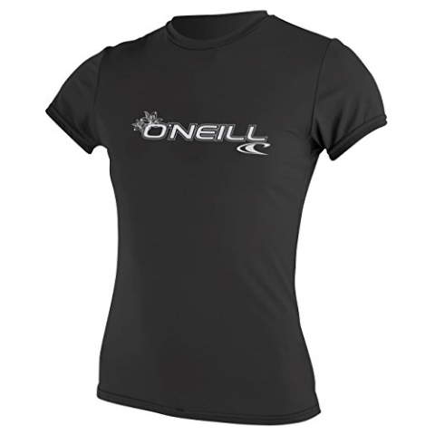 O'Neill Wetsuits dames Wms Basic Skins zonneshirt met korte mouwen rashvest, zwart, S