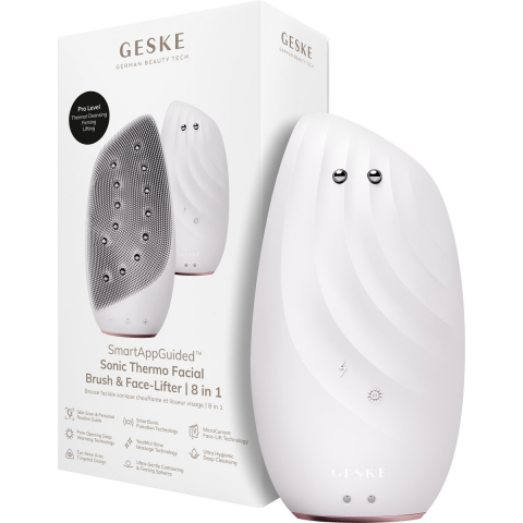 Geske 8 in 1 Sonic Thermo Facial Brush & Face-Lifter  Starlight