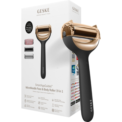 Geske MicroNeedle Face & Body Roller | 9 in 1 Gray