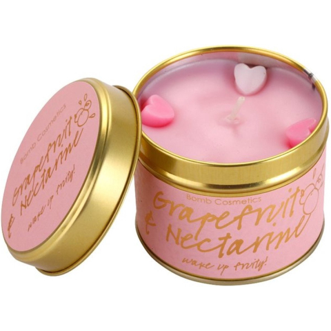Bomb Cosmetics Tin Candle Grapefruit Nectarine