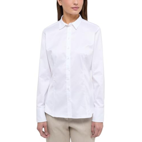 ETERNA Dames Cover Shirt FITTED 1/1 wit 34_D_1/1