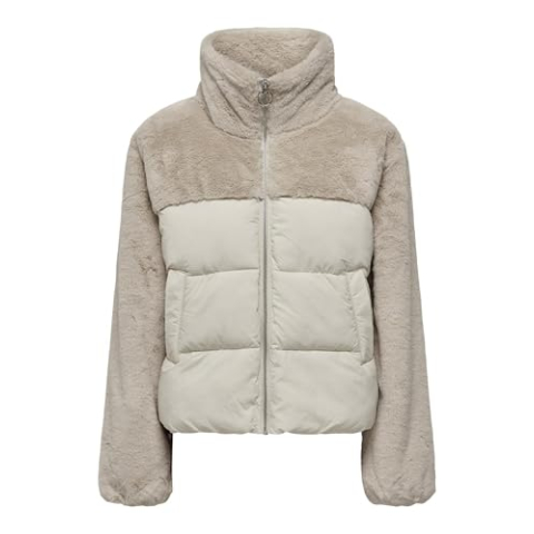 A/S ONLWANJA Puffer Mix Jacket, Moonbeam, XS