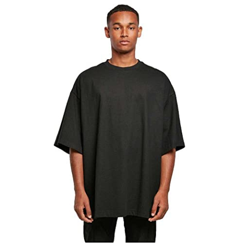 Build Your Brand Heren Huge Tee T-shirt, zwart, S