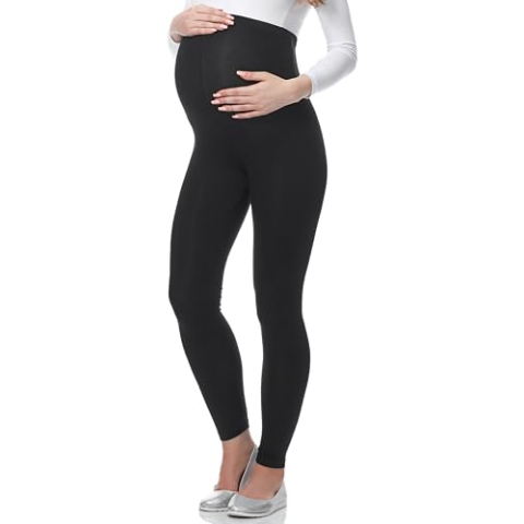 Be Mammy Vrouwen Zwangerschaps Lange Legging 02 (Zwart, S)