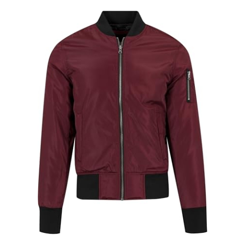 Urban Classics Herenjas, meerkleurig (Burgundy/Black 619), 3XL