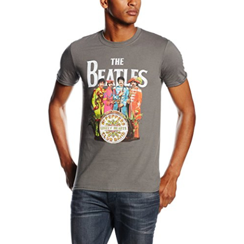 T-Shirt # L Grey Unisex # Sgt Pepper