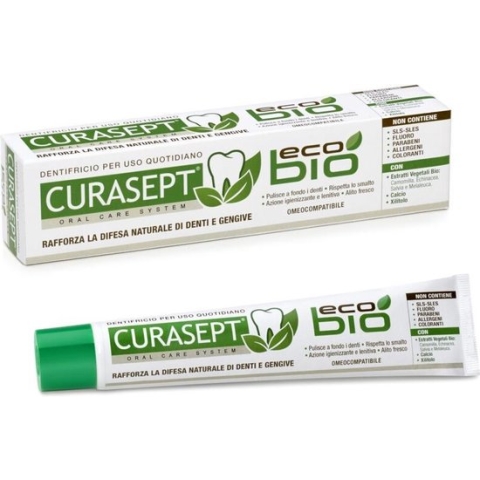 Curasept EcoBio Tandpasta - Tandpasta - 75ml - inclusief plant- en bloemextracten