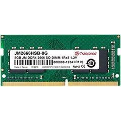 Transcend JetRAM - DDR4 - 8 GB - SO DIMM 260-PIN - 2666 MHz / PC4-21300 - CL19 - 1.2 V - niet-gebufferd - niet-ECC