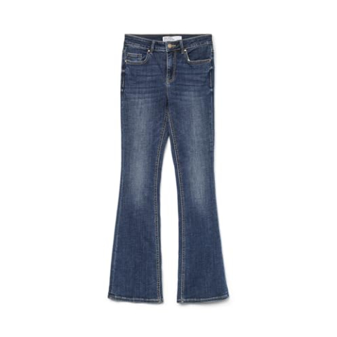 VERO MODA Jeans voor dames, Donker Denim Blauw, XS / 32L