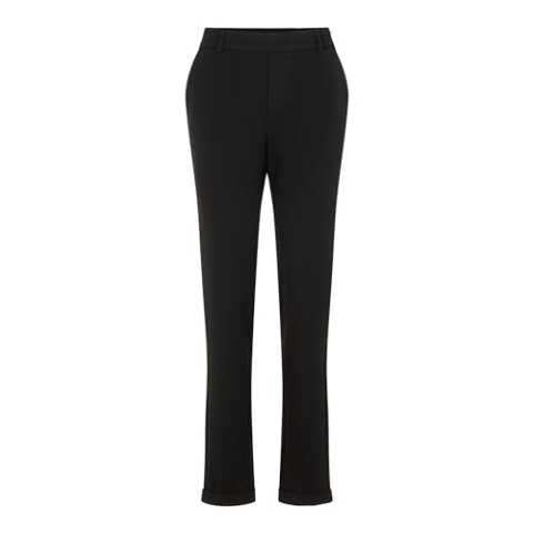 Vero Moda dames Broek Vmmaya Mr Loose Solid Pant Noos, zwart (black/black), S / 32L