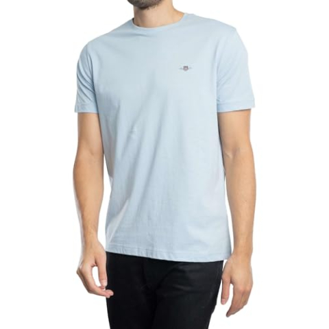 GANT Heren Normaal Schild T-Shirt, Fresh Blue, M