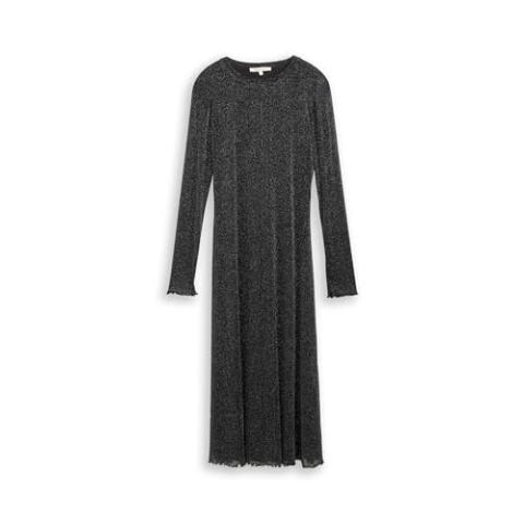TOM TAILOR Denim Damesjurk, 39234 - Zwart Met Zilver, XS
