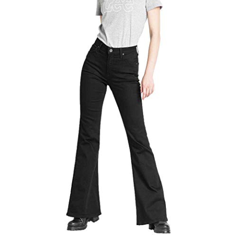 Lee Breese Flared Jeans, voor dames, zwart (Black Rinse 47), W32/31L