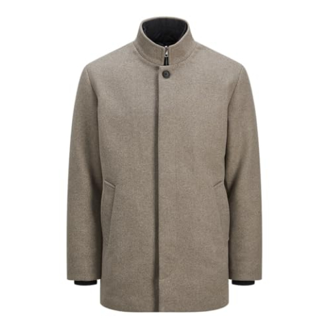JACK&JONES JJEHARRISON Wool Jacket SN Jacket, Greige, XL, grijsbeige, XL