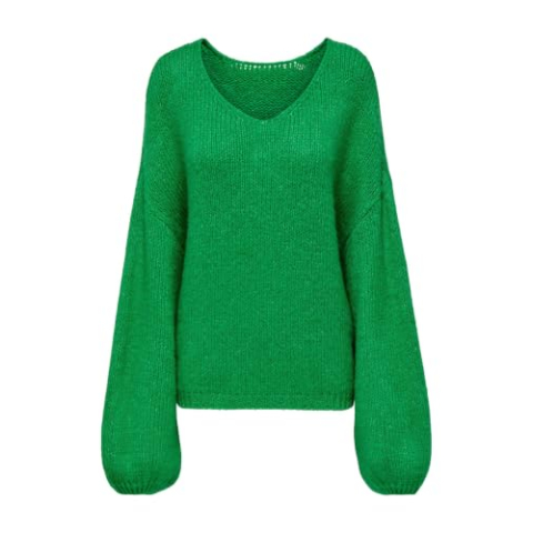 Jdy Dinea L/S omkeerbare trui KNT, bright green, XS