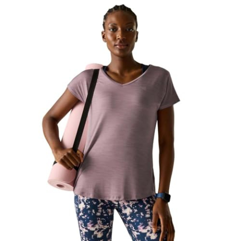 Dare2b Dames Vigilant Lichtgewicht Hardloop T‑Shirt, Sneldrogende Gym Top