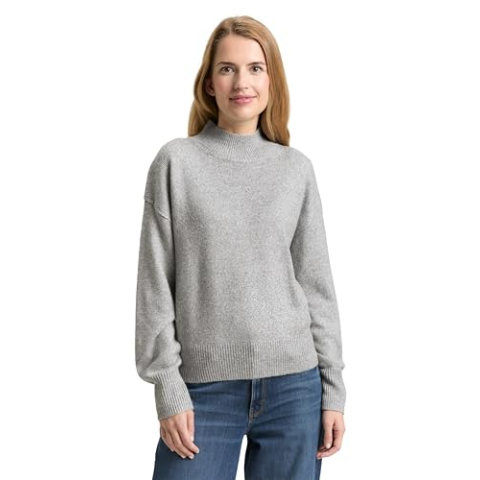TOM TAILOR Damestrui, 21373 - Medium Silver Grey Melange, XXL
