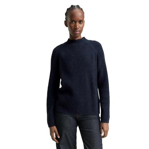 TOM TAILOR Denim Damestrui, 10591, donkerblauw gemêleerd, XL