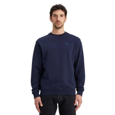 Scotch & Soda Heren Core-Logo Sweatshirt, Night 0002, M