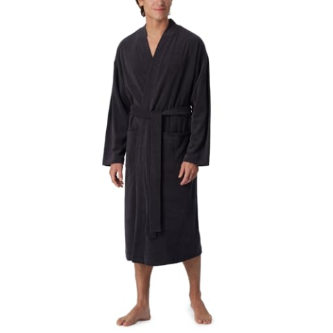 Bademantel Leichtfrottee 125 cm Länge - Leichtfrottee Bio Baumwolle