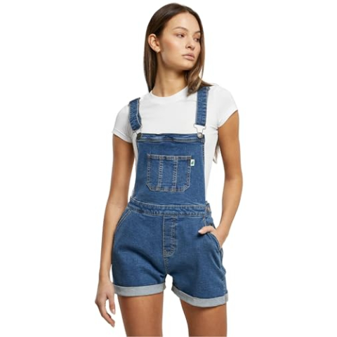 Urban Classics Damesjeans, Clearblue Washed, XL