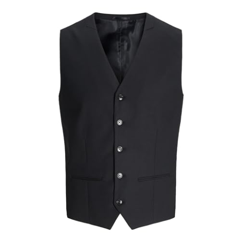 JACK & JONES JPRSOLARIS Slim Fit herenvest, zwart, 52