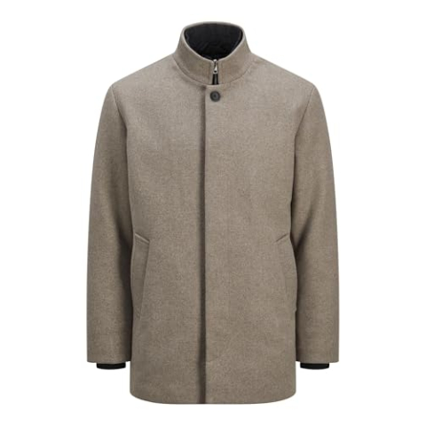 JACK&JONES JJEHARRISON Wool Jacket SN Jacket, Greige, S, grijsbeige, S