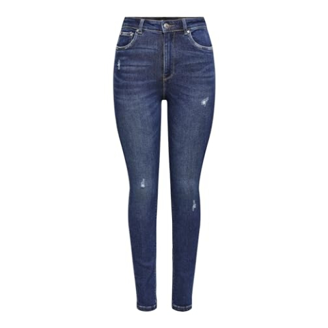 ONLY Womens Dark Blue Denim Jeans Stretch, donkerblauw (dark blue denim), 25