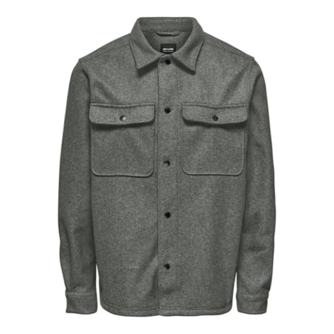 ONLY & SONS Herenhemd 22023564 Castor Gray XL, Castor Gray, XL