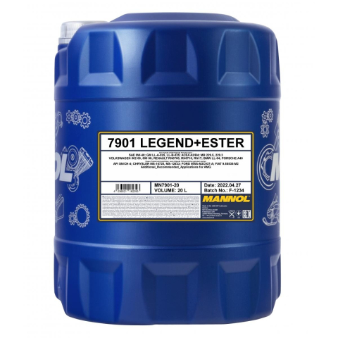 MANNOL Legend + Ester 0W-40 API SN/CF motorolie
