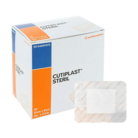 CUTIPLAST steriel wondverband 10cmx8cm, 50 stuks
