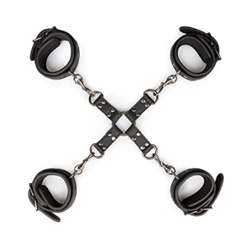 Easytoys Fetish - Hogtie With Hand and Anklecuffs - Zwart