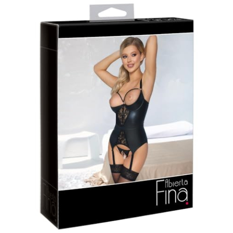 Abierta Fina Suspender shirt 80B/M Zwart