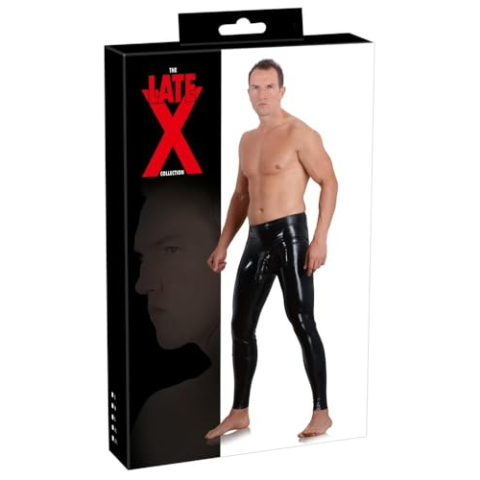 Late X Latex Leggings voor heren Zwart L