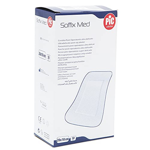 Pic Solution Soffix Med Ultra Delicate Post-Operatieve Patch 50-Stuks, 20 cm Lengte x 10 cm Breedte